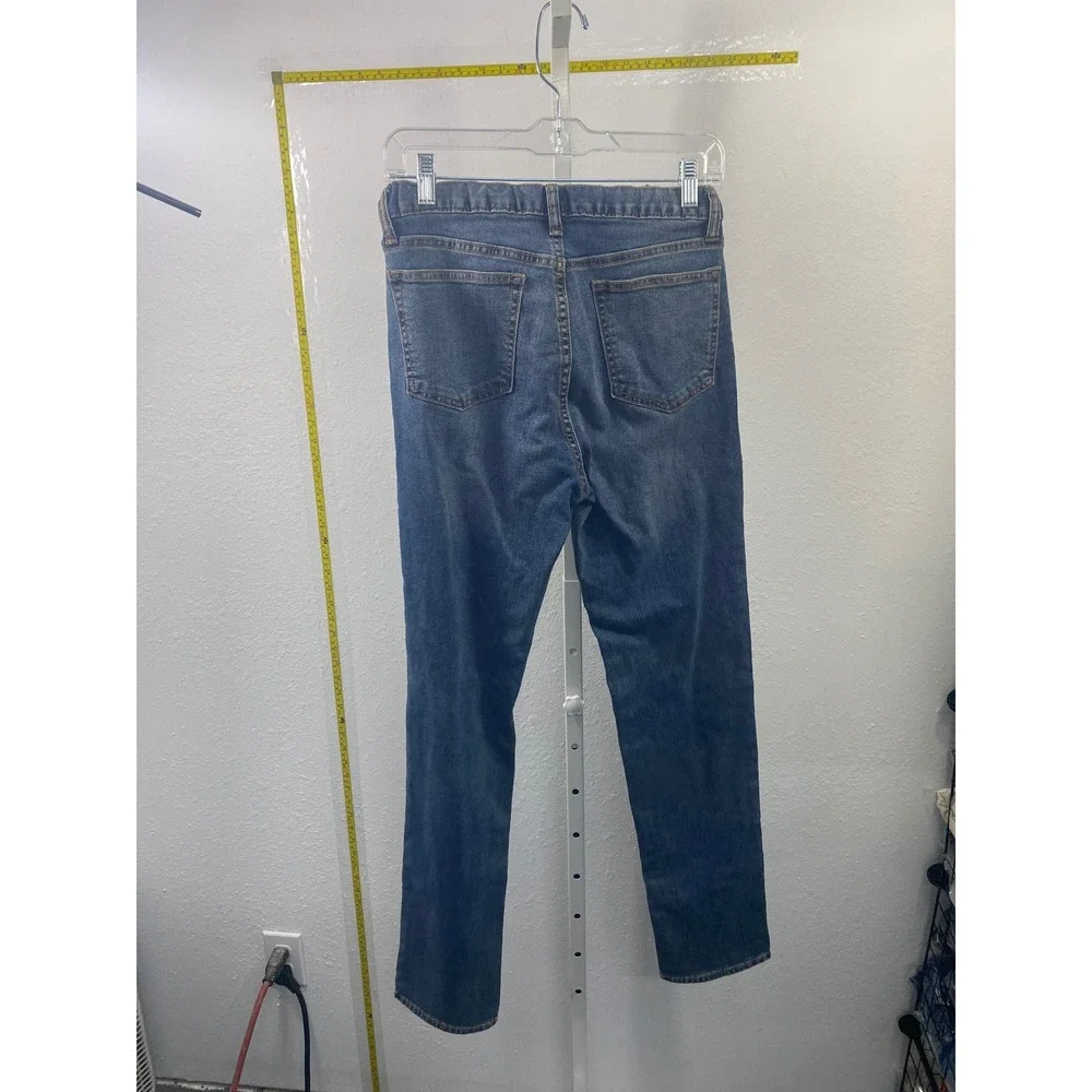 Old Navy Boys Skinny Jeans Blue Built-In Tough Flex Distressed Denim Size 14